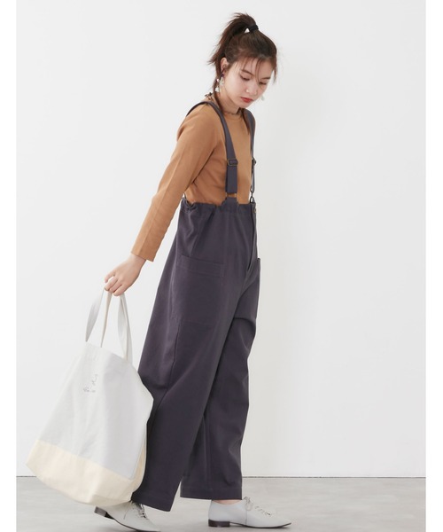 POU DOU DOU（プードゥドゥ）の「アーミークロスサス付きワークパンツ（その他パンツ・レディース・ベージュ/カーキ/ダークグレー・3）」の11枚目の写真