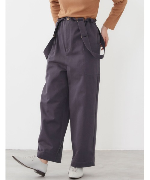 POU DOU DOU（プードゥドゥ）の「アーミークロスサス付きワークパンツ（その他パンツ・レディース・ベージュ/カーキ/ダークグレー・3）」の5枚目の写真