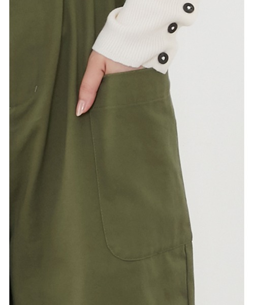 POU DOU DOU（プードゥドゥ）の「アーミークロスサス付きワークパンツ（その他パンツ・レディース・ベージュ/カーキ/ダークグレー・3）」の22枚目の写真