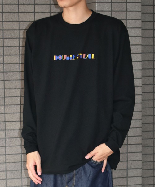 DOUBLE STEAL（ダブルスティール）の「Colorful Logo ヘビーウェイト長袖Tシャツ（Tシャツ/カットソー・メンズ・ホワイト/ブラック・MEDIUM/LARGE/X-LARGE/XX-LARGE）」の7枚目の写真