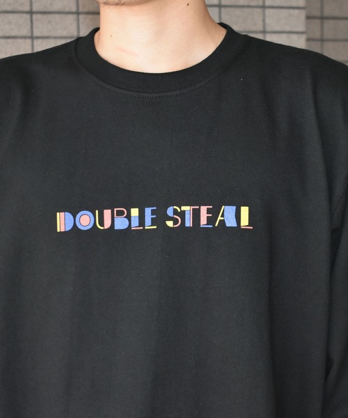 DOUBLE STEAL（ダブルスティール）の「Colorful Logo ヘビーウェイト長袖Tシャツ（Tシャツ/カットソー・メンズ・ホワイト/ブラック・MEDIUM/LARGE/X-LARGE/XX-LARGE）」の8枚目の写真