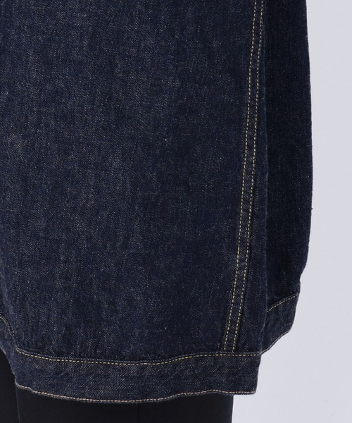 【orslow】オアスロウ 美品 フロントプリーツデニムコート ロングジャケット orSlow（オアスロウ）の「【orSlow】〈別注〉フロントプリーツ