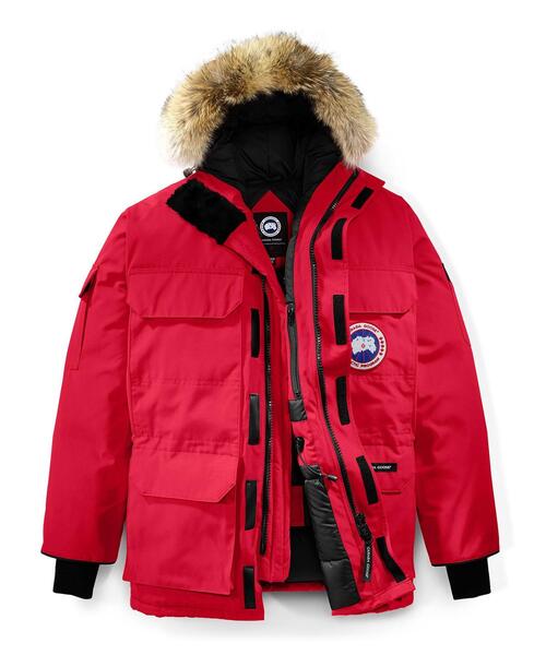 CANADA GOOSE(カナダグース)の「<CANADA GOOSE(カナダグース)> EXPEDITION PK1/エクスペディションパーカ △(ダウンジャケット/コート・メンズ・オリーブ/ネイビー/レッド・MEDIUM/SMALL/X-SMALL)」の3枚目の写真