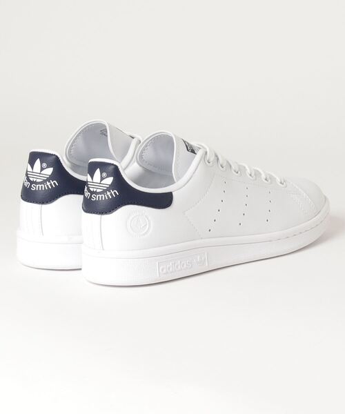 adidas Originals(アディダスオリジナルス)の「adidas Originals/アディダス オリジナルス STAN SMITH VEGAN/スタンスミス ヴィーガン(スニーカー・メンズ・ホワイト×ネイビー・23.5cm/24cm/24.5cm/25cm/25.5cm/26cm/26.5cm/27cm/27.5cm/28cm/23cm)」の2枚目の写真