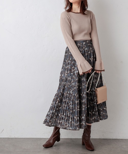 natural couture（ナチュラルクチュール）の「アシメティアードプリーツスカート（スカート・レディース・ブラック系その他/ベージュ系その他/ブルー系その他・FREE）」の15枚目の写真