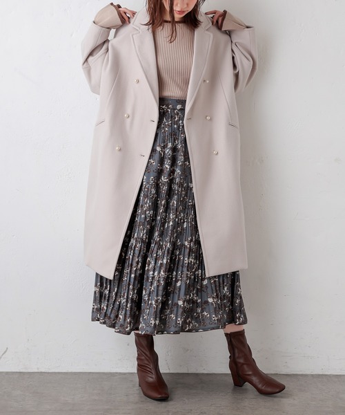 natural couture（ナチュラルクチュール）の「アシメティアードプリーツスカート（スカート・レディース・ブラック系その他/ベージュ系その他/ブルー系その他・FREE）」の16枚目の写真