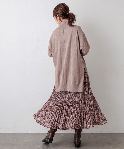 natural couture（ナチュラルクチュール）の「アシメティアードプリーツスカート（スカート・レディース・ブラック系その他/ベージュ系その他/ブルー系その他・FREE）」の8枚目の写真