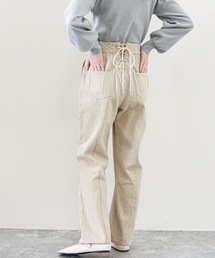 archives | BACK編み上げストレートパンツ(デニムパンツ)