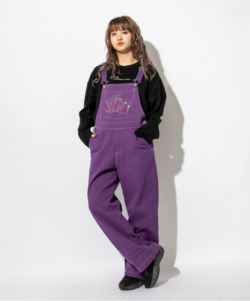 お値下げ） niko and 苺刺繍 サロペット インディゴ デニム