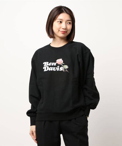 BEN DAVIS（ベンデイビス）の「BEN DAVIS LADIES SWEAT（スウェット・レディース・ベージュ/ブルー/ヘザーグレー/ブラック・MEDIUM）」の9枚目の写真