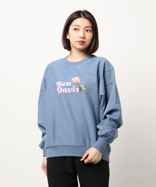 BEN DAVIS（ベンデイビス）の「BEN DAVIS LADIES SWEAT（スウェット・レディース・ベージュ/ブルー/ヘザーグレー/ブラック・MEDIUM）」の11枚目の写真