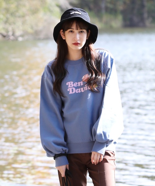 BEN DAVIS（ベンデイビス）の「BEN DAVIS LADIES SWEAT（スウェット・レディース・ベージュ/ブルー/ヘザーグレー/ブラック・MEDIUM）」の12枚目の写真