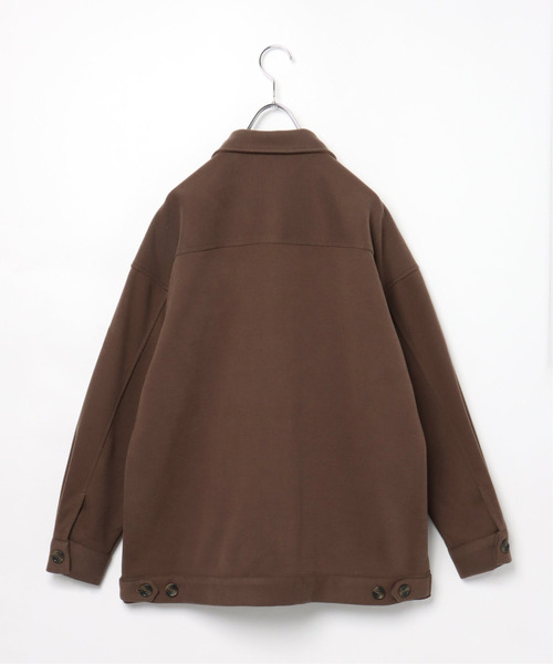 VENCEEXCHANGE（ヴァンスエクスチェンジ）の「ウールライクCPOジャケット（ミリタリージャケット・レディース・ブラウン/オフホワイト/ブルー・M）」の5枚目の写真