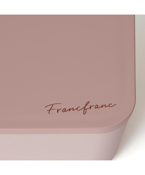 ブランド箱　1点 Francfranc キッチン ロゴ ランチボックス 2段 ピンク