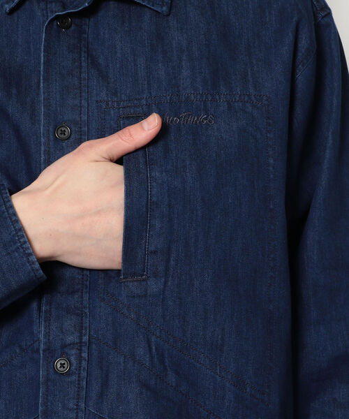 WILD THINGS（ワイルドシングス）の「WILDTHINGS/ワイルドシングス　SHELTECH DENALI SHIRT シェルテックデニムデナリシャツ（シャツ/ブラウス・メンズ・ワンウォッシュ・MEDIUM/LARGE）」の5枚目の写真
