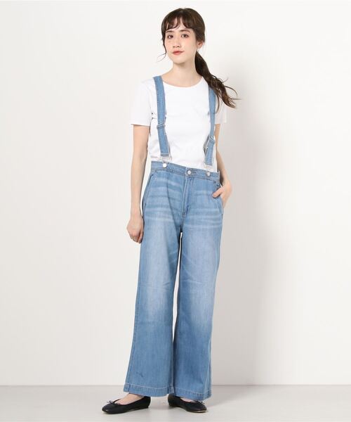 GAP（ギャップ）の「ワイドレッグ オーバーオール（サロペット