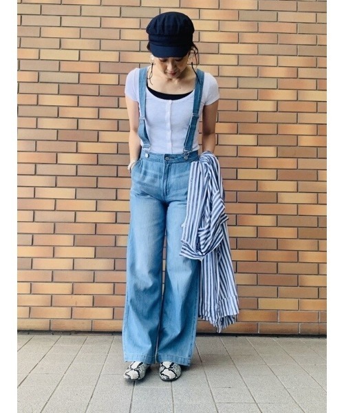 GAP（ギャップ）の「ワイドレッグ オーバーオール（サロペット