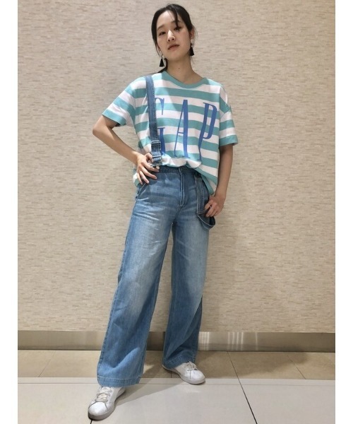 GAP（ギャップ）の「ワイドレッグ オーバーオール（サロペット