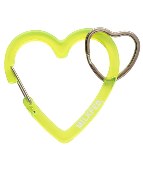 MILKFED.（ミルクフェド）の「NEO NEON HEART CARABINER（キーホルダー・レディース・オレンジ/ピンク/イエロー・ONE SIZE）」の7枚目の写真