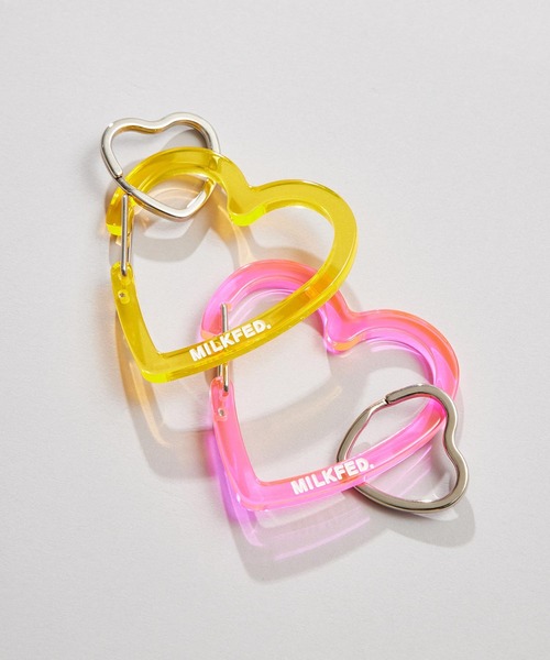 MILKFED.（ミルクフェド）の「NEO NEON HEART CARABINER（キーホルダー・レディース・オレンジ/ピンク/イエロー・ONE SIZE）」の11枚目の写真