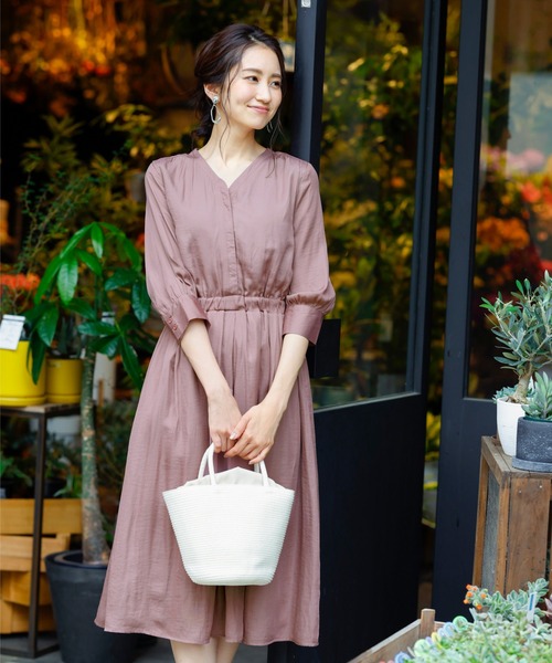 スタイルアップも叶う ヴィンテージサテンワンピース ワンピース Tiaclasse ティアクラッセ のファッション通販 Zozotown