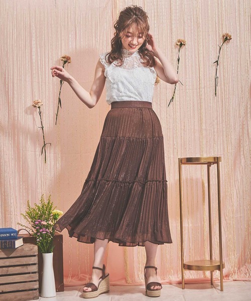 NOELA（ノエラ）の「ラメティアードスカート（スカート）」 - WEAR