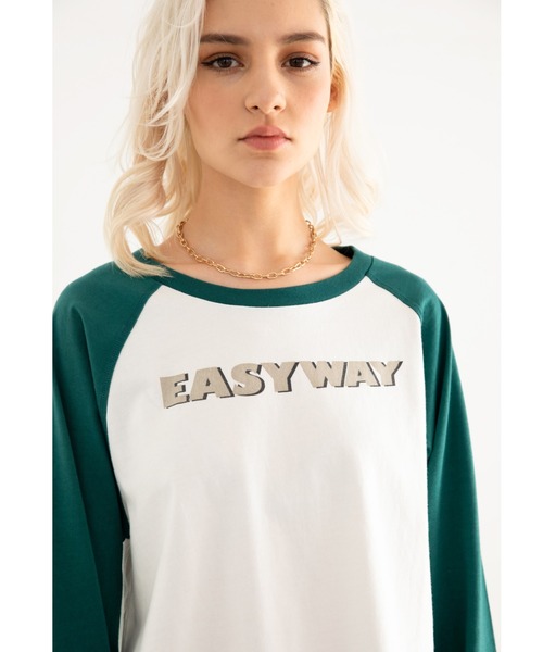ALEXIA STAM（アリシアスタン）の「【Scawaii 5月号掲載】EASYWAY Raglan Sleeve Tee/イージーウェイラグランスリーブティー（Tシャツ/カットソー・レディース・ベージュ/ネイビー/グリーン・FREE）」の14枚目の写真