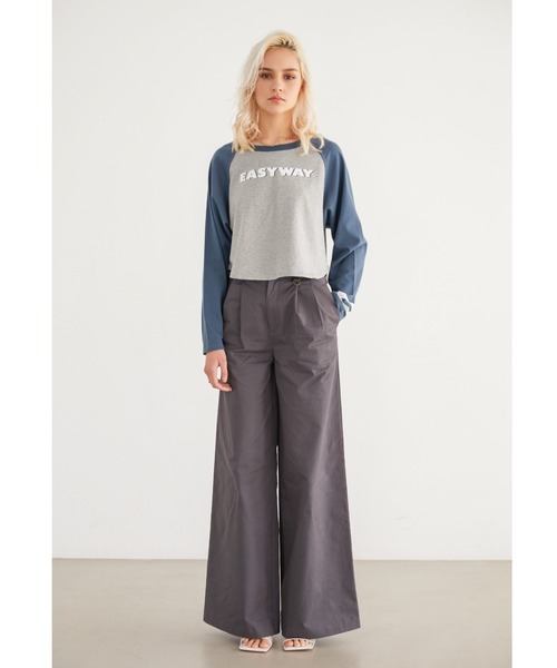 ALEXIA STAM（アリシアスタン）の「【Scawaii 5月号掲載】EASYWAY Raglan Sleeve Tee/イージーウェイラグランスリーブティー（Tシャツ/カットソー・レディース・ベージュ/ネイビー/グリーン・FREE）」の21枚目の写真