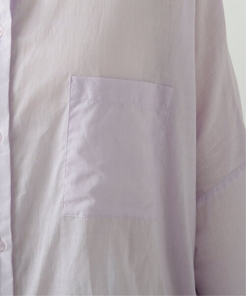 RAY CASSIN（レイカズン）の「BIGドロショルシャツ（シャツ/ブラウス・レディース・ベージュ/パープル/オフホワイト・FREE）」の10枚目の写真