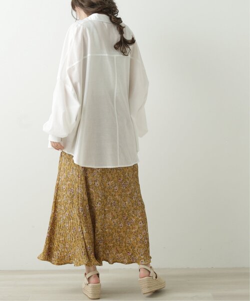 RAY CASSIN（レイカズン）の「BIGドロショルシャツ（シャツ/ブラウス・レディース・ベージュ/パープル/オフホワイト・FREE）」の11枚目の写真