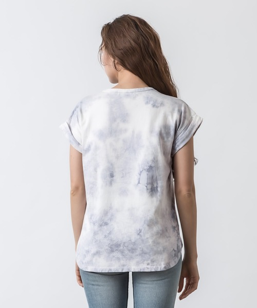 ALLUMER（アリュメール）の「タイダイTシャツ（Tシャツ/カットソー・レディース・ベージュ/チャコール/ラベンダー・1）」の19枚目の写真