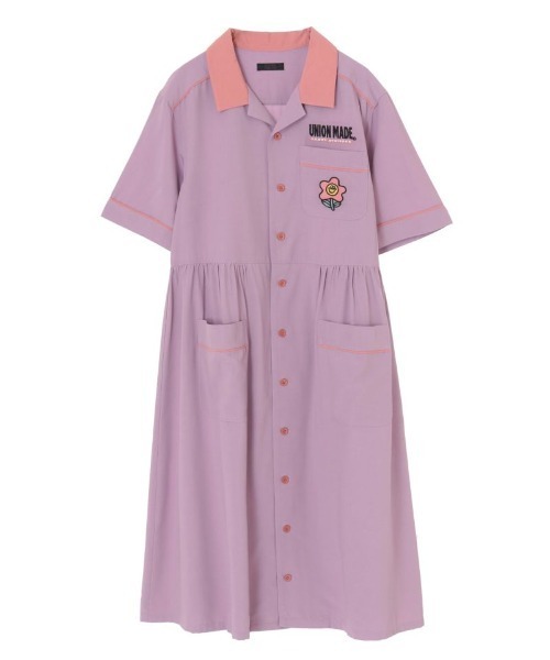 Candy Stripper（キャンディストリッパー）の「GOOD TIME FLOWERS シャツワンピース（ワンピース・レディース・グリーン/ブラック/ラベンダー・2）」の11枚目の写真