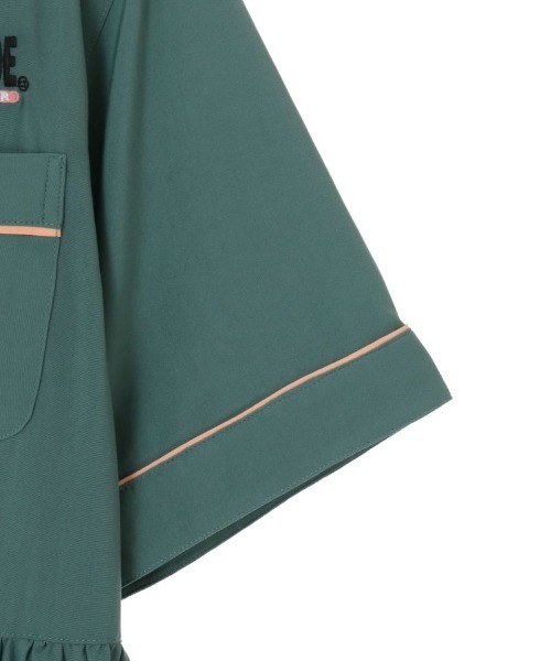 Candy Stripper（キャンディストリッパー）の「GOOD TIME FLOWERS シャツワンピース（ワンピース・レディース・グリーン/ブラック/ラベンダー・2）」の10枚目の写真