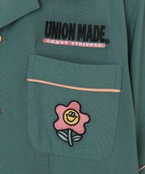 Candy Stripper（キャンディストリッパー）の「GOOD TIME FLOWERS シャツワンピース（ワンピース・レディース・グリーン/ブラック/ラベンダー・2）」の22枚目の写真