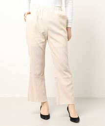 Samansa Mos2 blue | シャーリングパンツ(その他パンツ)