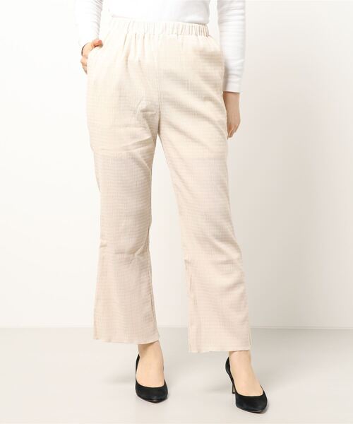 Samansa Mos2 blue（サマンサモスモスブルー）の「シャーリングパンツ（その他パンツ・レディース・ミント/ブラック/キナリ/オフホワイト・ﾌﾘ-）」の3枚目の写真