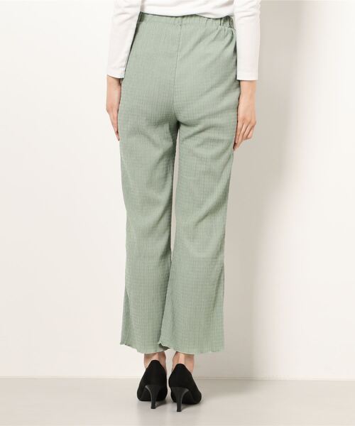 Samansa Mos2 blue（サマンサモスモスブルー）の「シャーリングパンツ（その他パンツ・レディース・ミント/ブラック/キナリ/オフホワイト・ﾌﾘ-）」の6枚目の写真