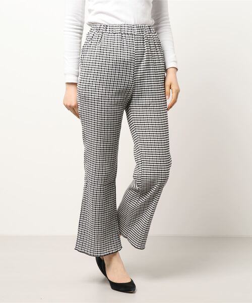 Samansa Mos2 blue（サマンサモスモスブルー）の「シャーリングパンツ（その他パンツ・レディース・ミント/ブラック/キナリ/オフホワイト・ﾌﾘ-）」の7枚目の写真