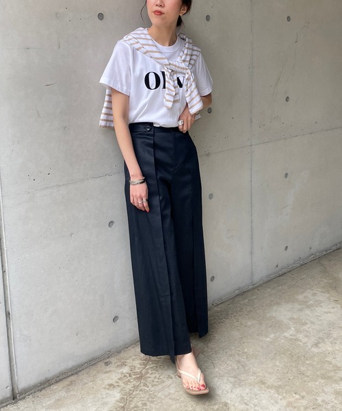 CAPRICIEUX LE'MAGE（カプリシューレマージュ）の「デザインタックチノパンツ（チノパンツ・レディース・ベージュ/ネイビー・38/36）」の11枚目の写真