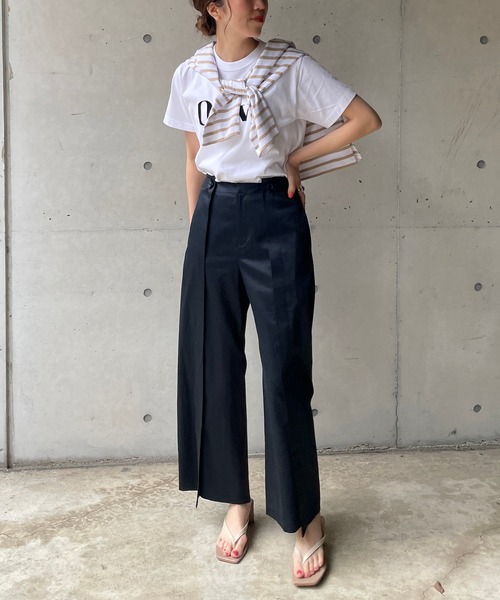 CAPRICIEUX LE'MAGE（カプリシューレマージュ）の「デザインタックチノパンツ（チノパンツ・レディース・ベージュ/ネイビー・38/36）」の8枚目の写真