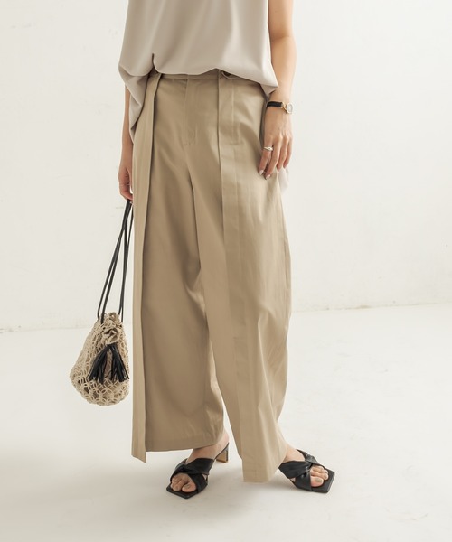 CAPRICIEUX LE'MAGE（カプリシューレマージュ）の「デザインタックチノパンツ（チノパンツ・レディース・ベージュ/ネイビー・38/36）」の21枚目の写真