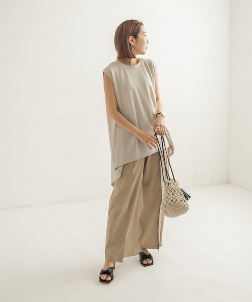 CAPRICIEUX LE'MAGE（カプリシューレマージュ）の「デザインタックチノパンツ（チノパンツ・レディース・ベージュ/ネイビー・38/36）」の18枚目の写真