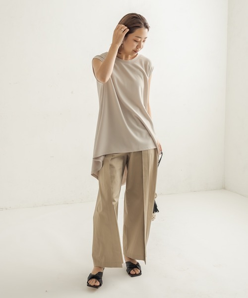 CAPRICIEUX LE'MAGE（カプリシューレマージュ）の「デザインタックチノパンツ（チノパンツ・レディース・ベージュ/ネイビー・38/36）」の15枚目の写真