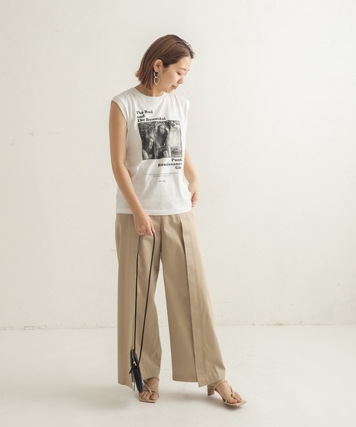 CAPRICIEUX LE'MAGE（カプリシューレマージュ）の「デザインタックチノパンツ（チノパンツ・レディース・ベージュ/ネイビー・38/36）」の12枚目の写真