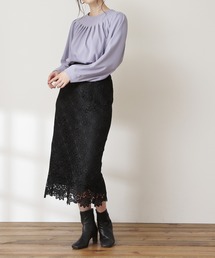 N.（N. Natural Beauty Basic） | 【追加生産】◆ケミカルレースロングスカート(スカート)
