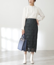 N.（N. Natural Beauty Basic） | 【追加生産】◆ケミカルレースロングスカート(スカート)