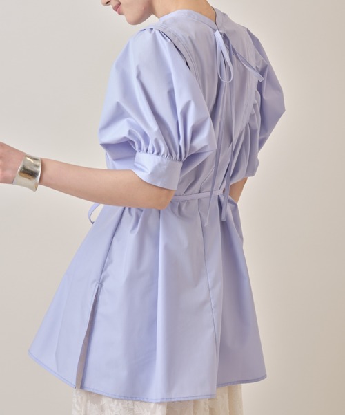 &. NOSTALGIA（アンドドットノスタルジア）の「前後２ＷＡＹチュニック（チュニック・レディース・ホワイト/ブラック/ベージュ/ラベンダー・FREE）」の4枚目の写真