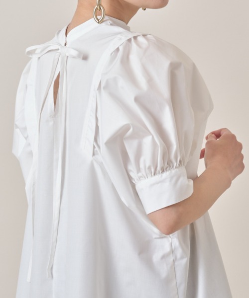 &. NOSTALGIA（アンドドットノスタルジア）の「前後２ＷＡＹチュニック（チュニック・レディース・ホワイト/ブラック/ベージュ/ラベンダー・FREE）」の7枚目の写真