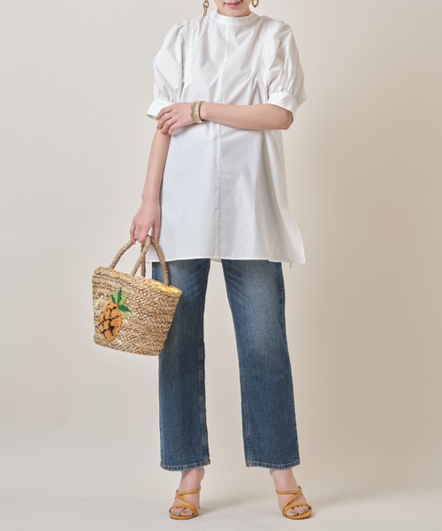 &. NOSTALGIA（アンドドットノスタルジア）の「前後２ＷＡＹチュニック（チュニック・レディース・ホワイト/ブラック/ベージュ/ラベンダー・FREE）」の8枚目の写真