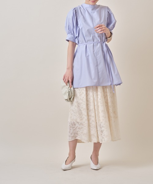 &. NOSTALGIA（アンドドットノスタルジア）の「前後２ＷＡＹチュニック（チュニック・レディース・ホワイト/ブラック/ベージュ/ラベンダー・FREE）」の18枚目の写真